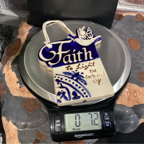 “3/$15” - Ceramic crafted - Faith to Light the darkened sky - Very Gently Used - Picture 6 of 6